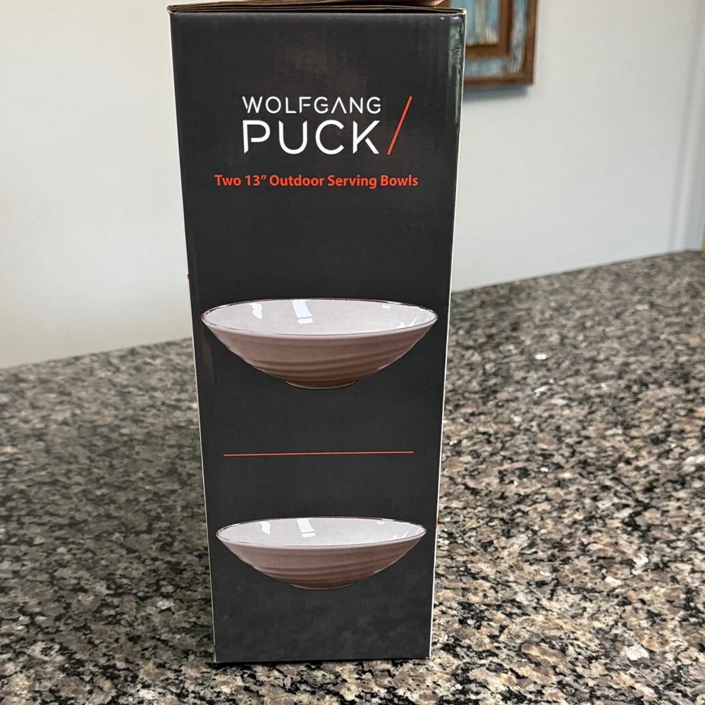 Wolfgang Puck Melamine Outdoor Serving Bowls NWT - Picture 8 of 8